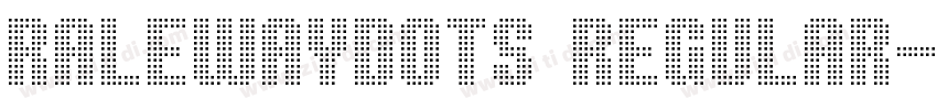 RalewayDots Regular字体转换